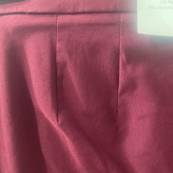 Roz & Ali Dress Barn Classic Fit Ankle Pants Burgundy Size 20W - Picture 4 of 6